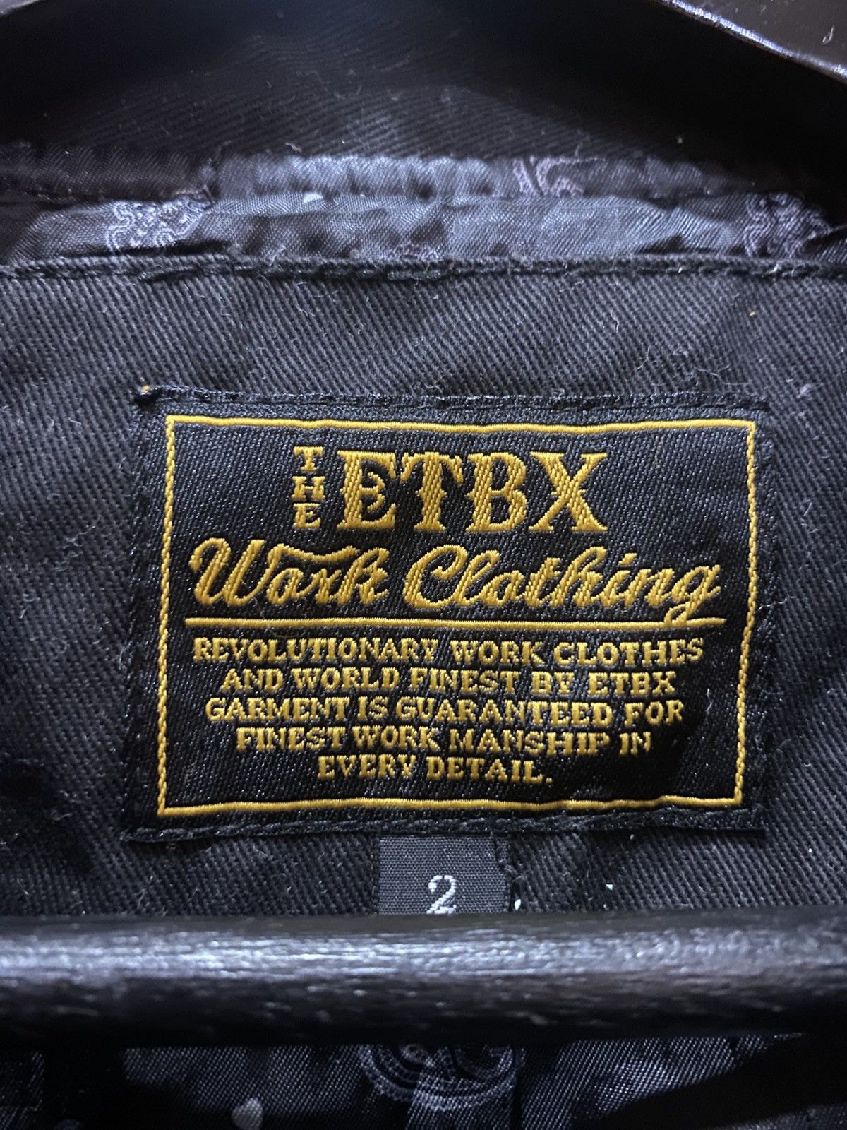 Japanese Brand ETBX Work Clothing Black Jacket – Rockin’ Rude Boys Theme Size US M / EU 48-50 / 2 - 4 Thumbnail