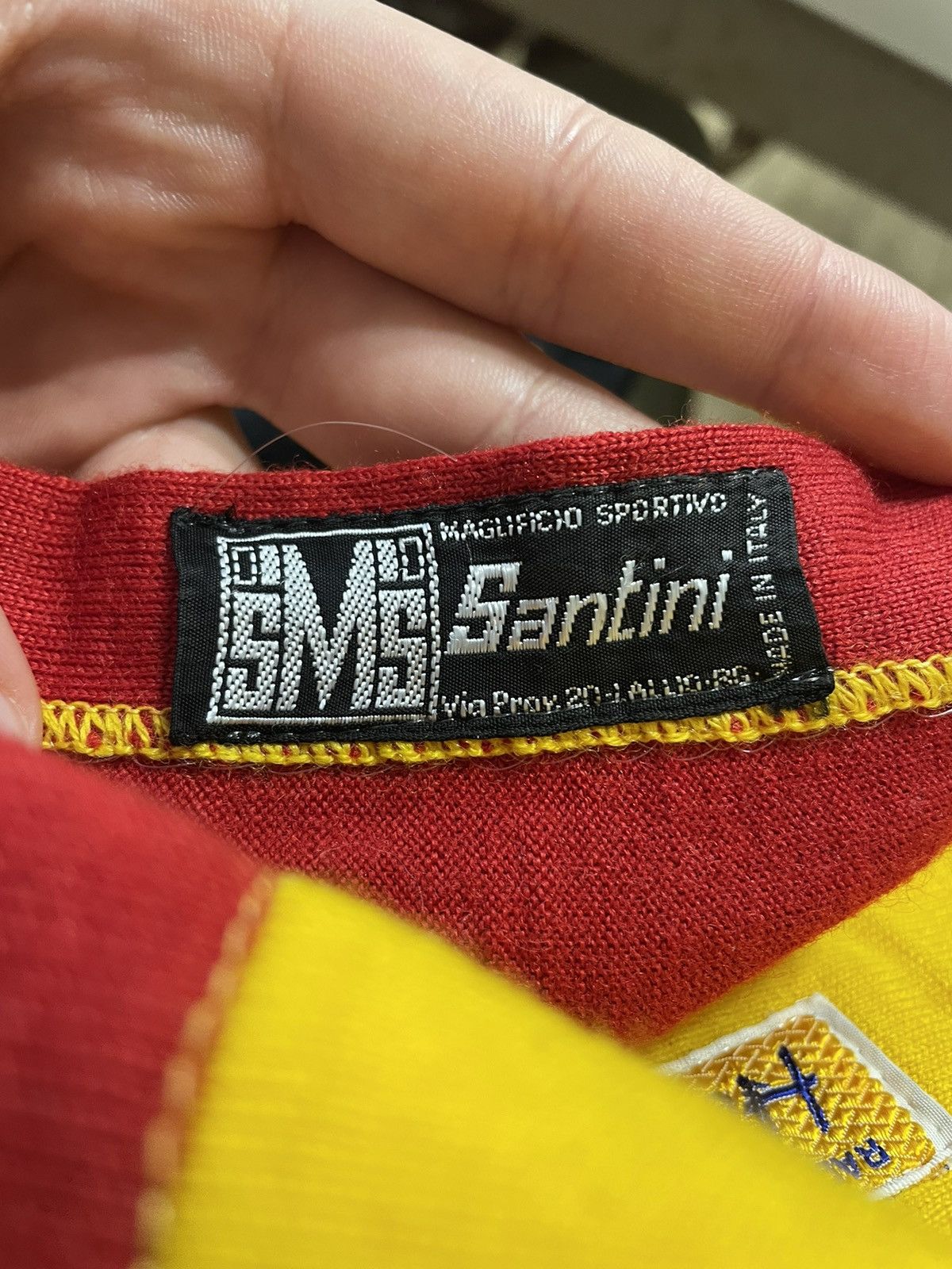 Vintage Vintage 70s Santini V.c. Vaduz Liechtenstein Cycling Jersey Size US L / EU 52-54 / 3 - 11 Thumbnail