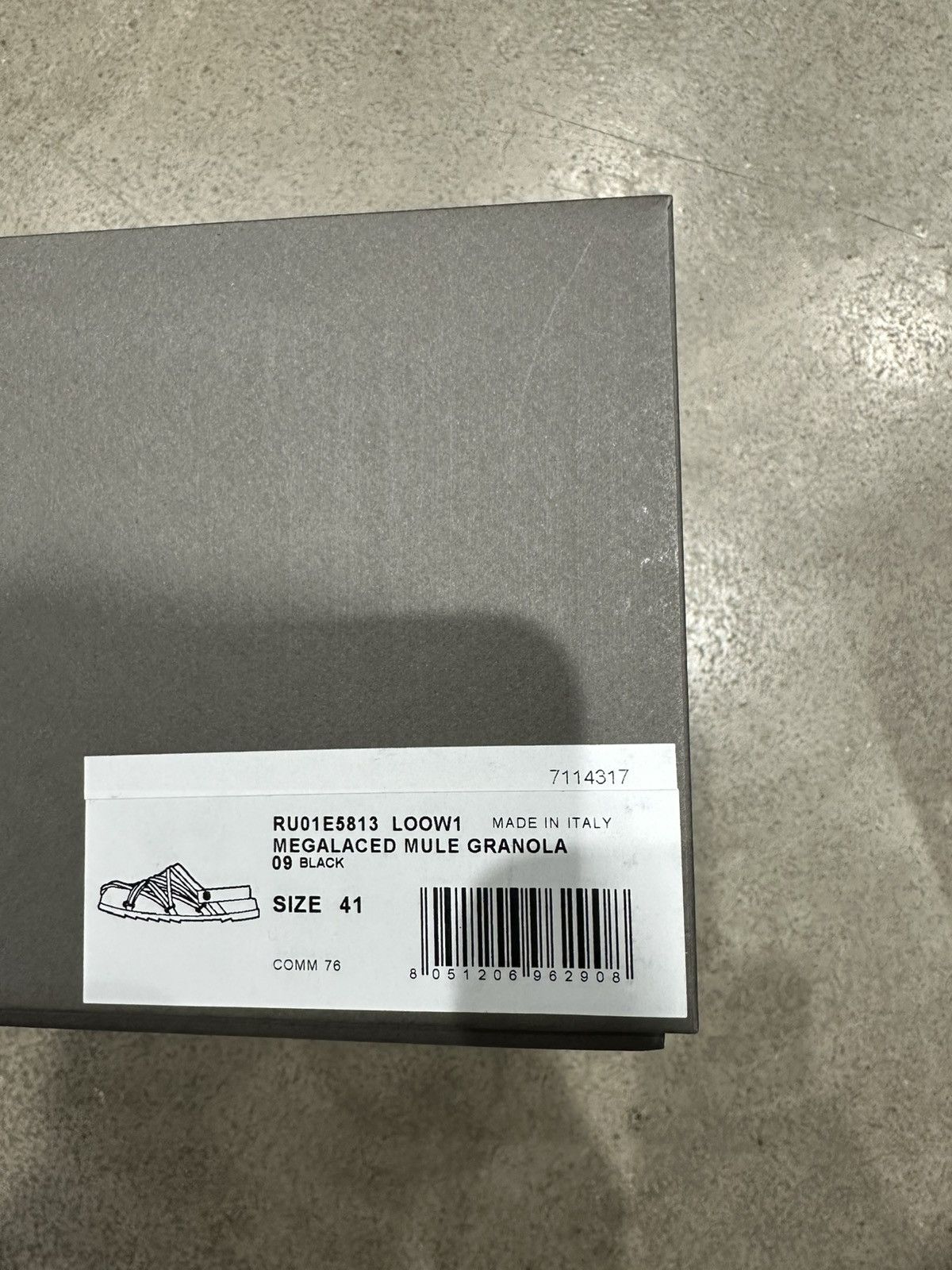 Rick Owens RICK OWENS - Megalaced Mule Granola Black Size US 8 / EU 41 - 7 Thumbnail