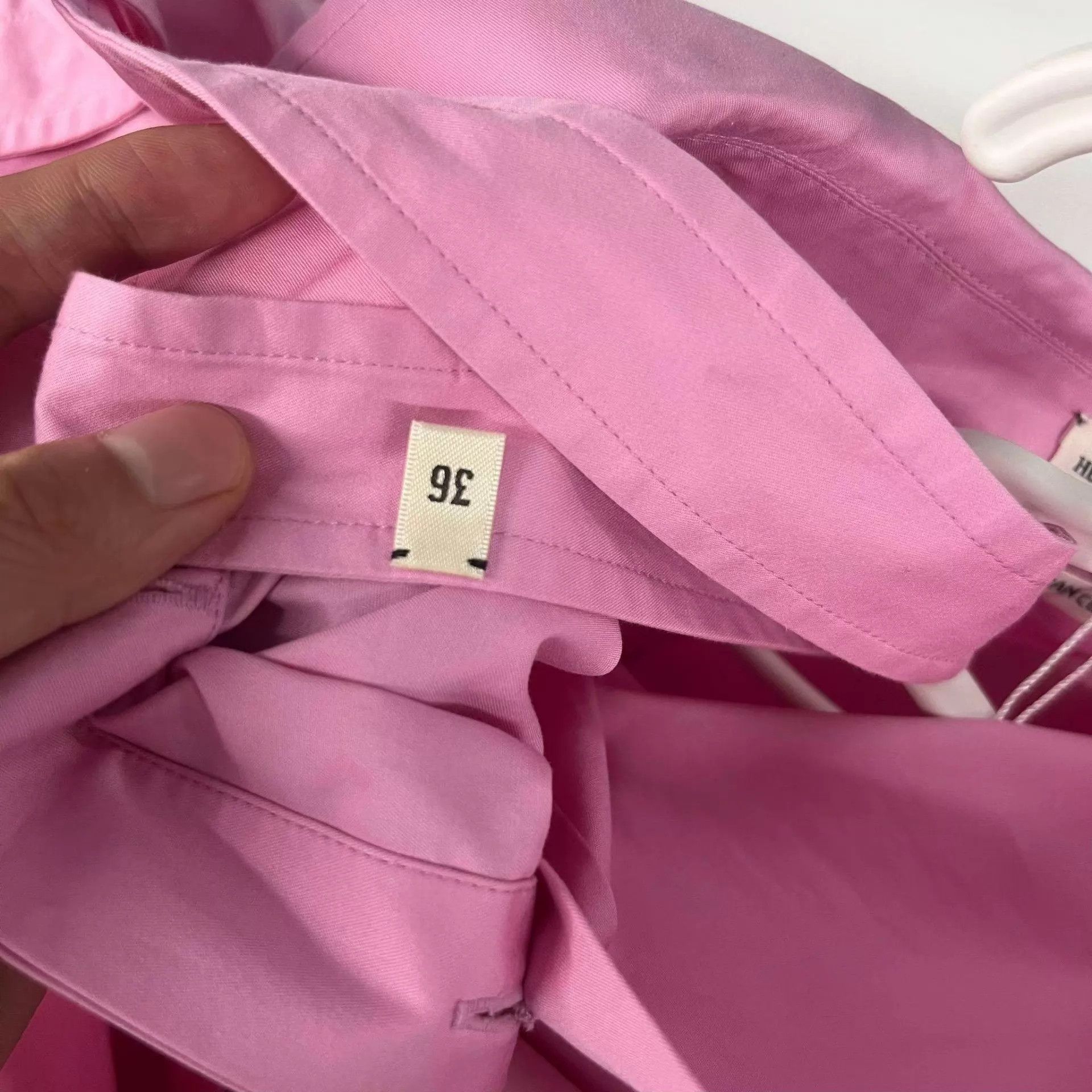 Hermes Hermès Cotton Pig Nose Clasp Pink Dress 36 Size XS / US 0-2 / IT 36-38 - 7 Thumbnail