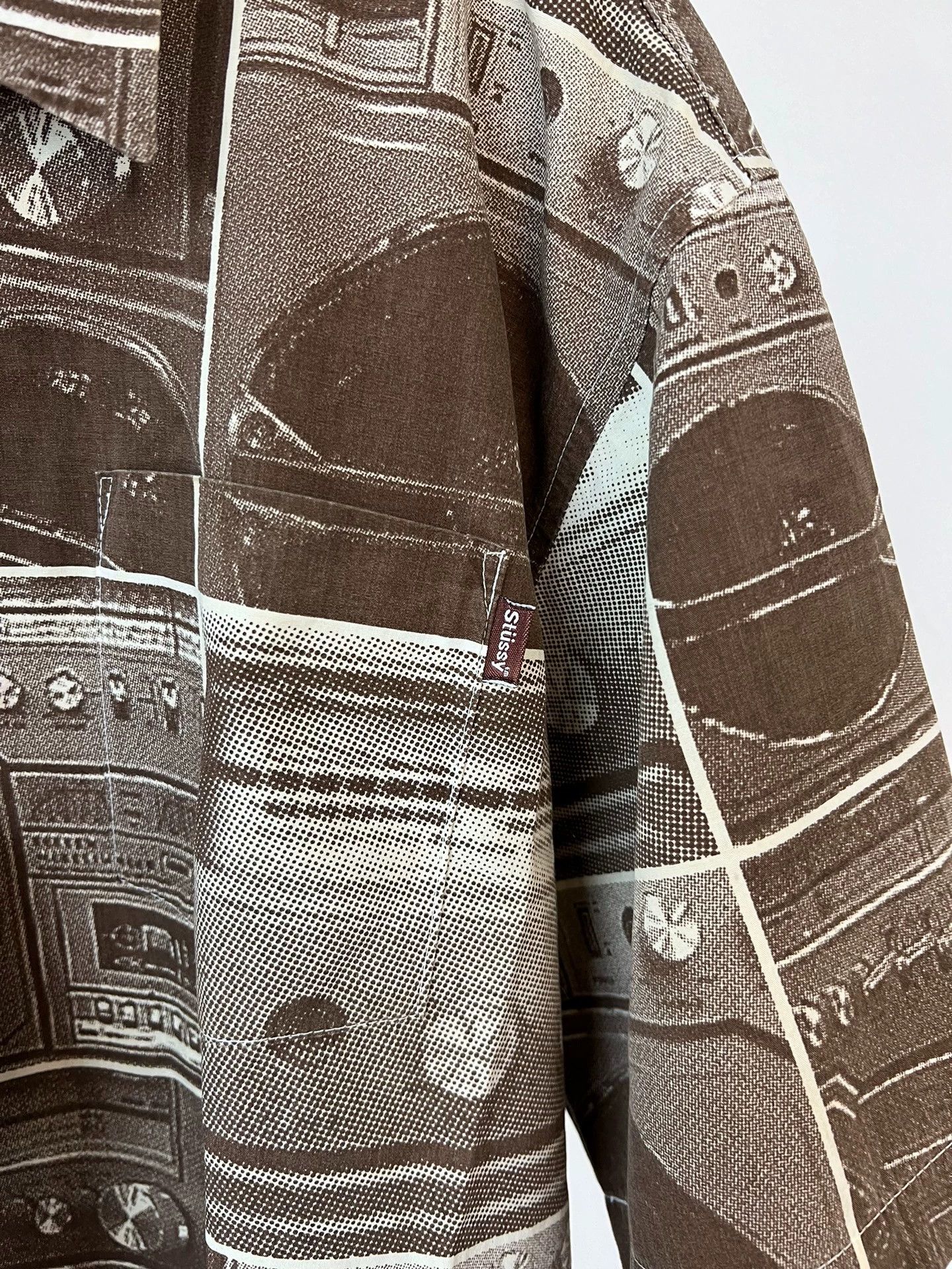 Stussy Stussy 90s Vintage Boombox Record Print Boxy Short Shirt Size US L / EU 52-54 / 3 - 4 Thumbnail