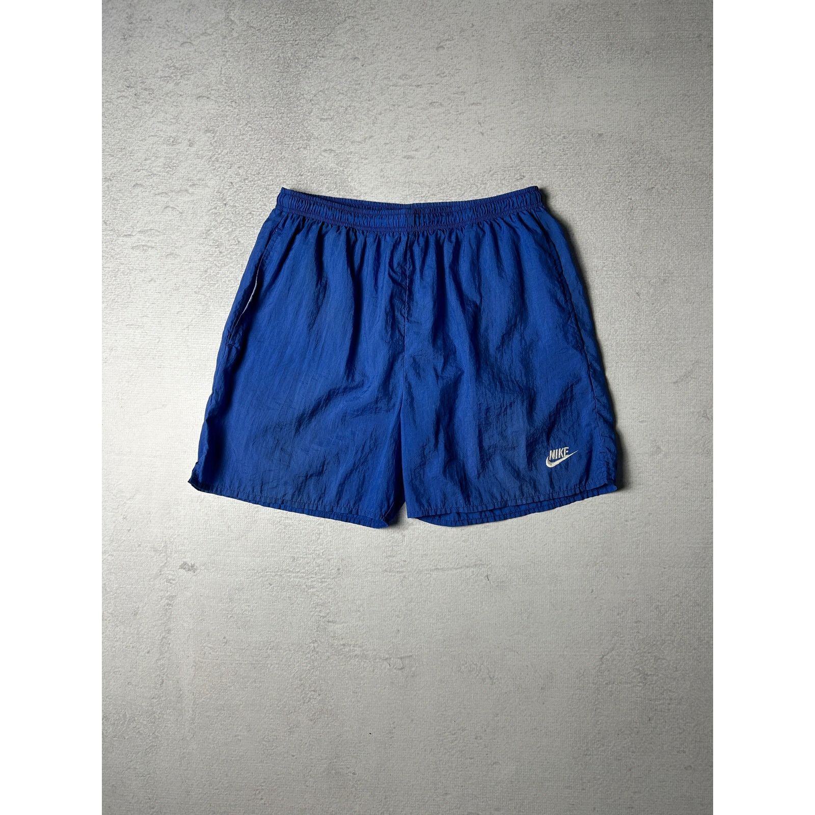 Nike Vintage 90s Nike Blue Regular Track Shorts - Men's Medium Size US 32 / EU 48 - 1 Thumbnail