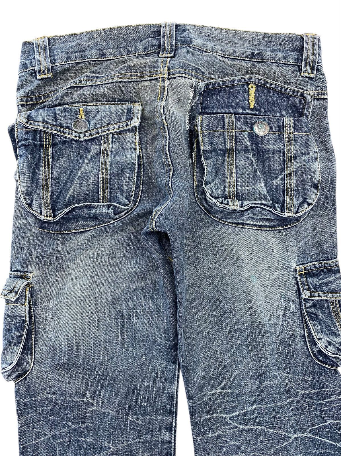 LOWBOX Lowbox Blue Cargo Denim Unique Design and Multiple Pockets Size US 30 / EU 46 - 4 Thumbnail