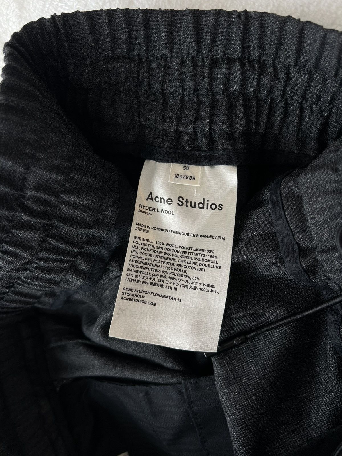 Acne Studios GREY ACNE STUDIOS TROUSER Size 48R - 3 Thumbnail