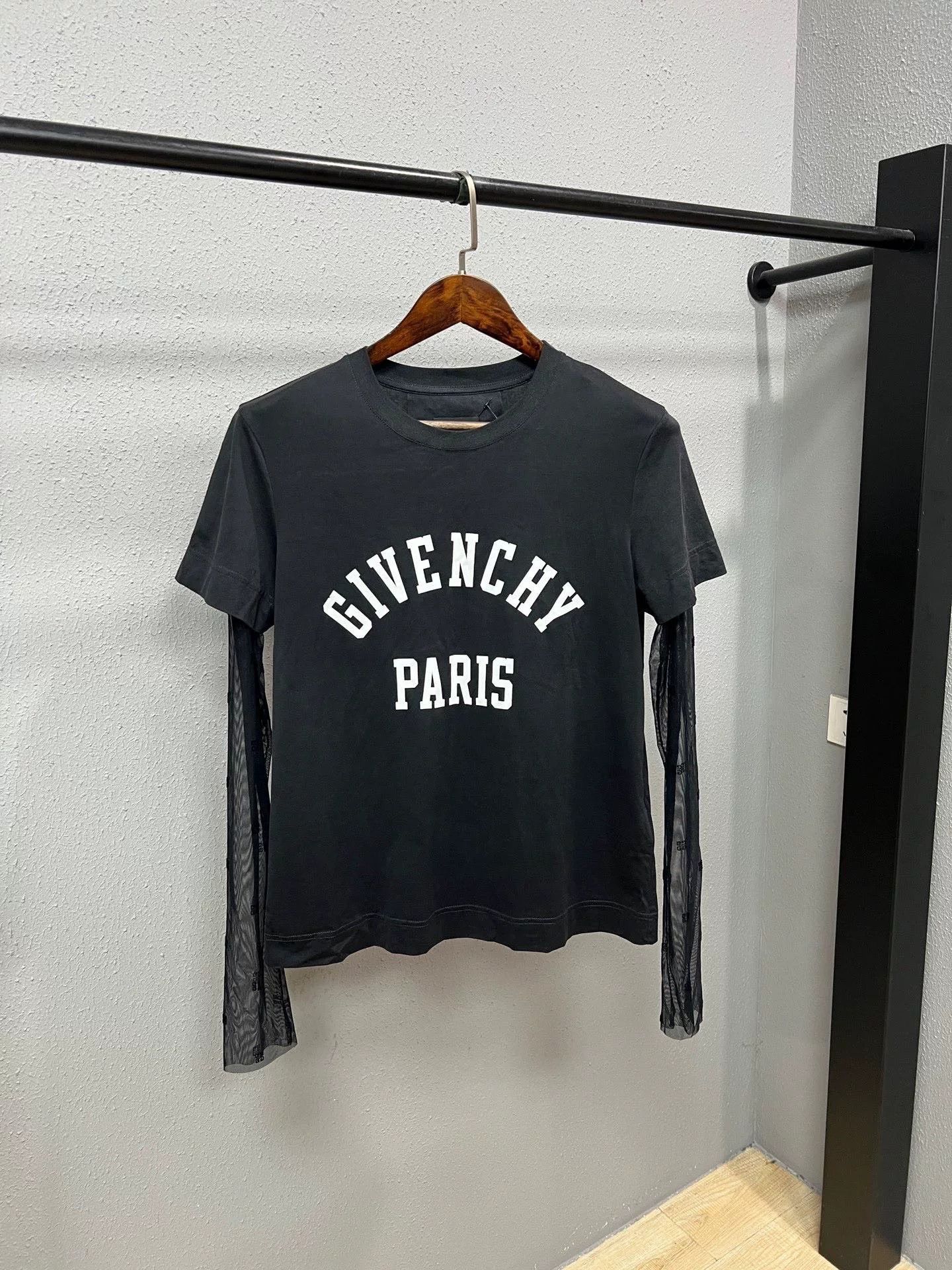 Givenchy Givenchy Black Layered Long Sleeve Top Size M / US 6-8 / IT 42-44 - 1 Thumbnail