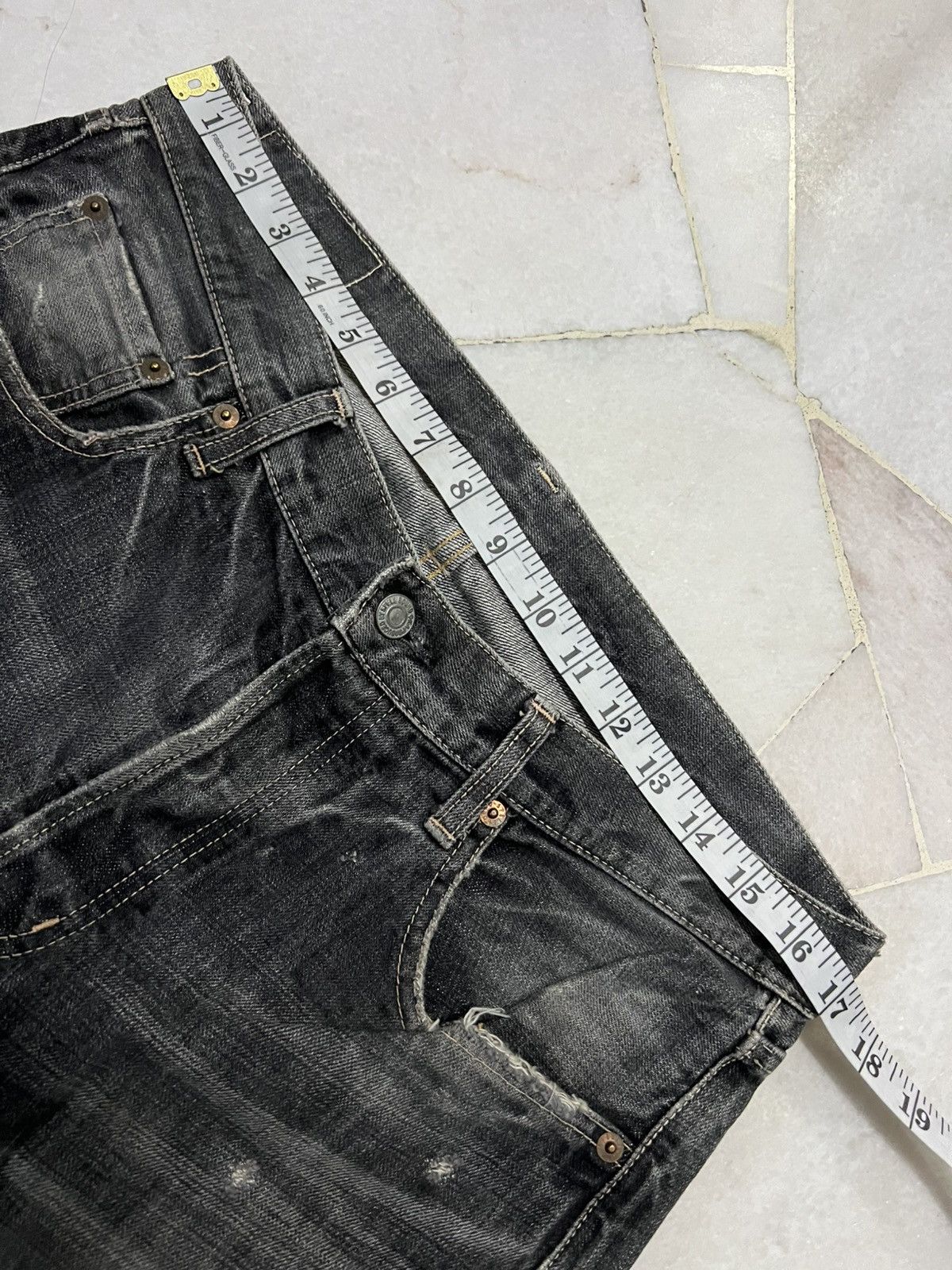 If Six Was Nine × Japanese Brand × Spellbound 💥90’s💥Vintage Spellbound Distress Mud Wash Faded Jean Japan Size US 32 / EU 48 - 3 Thumbnail