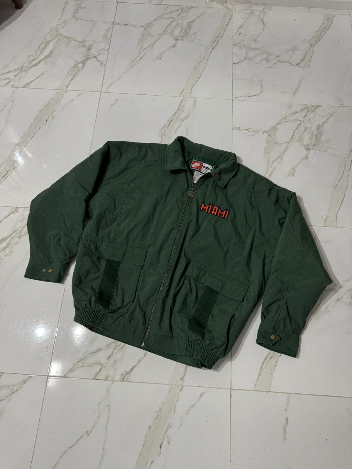 Vintage University of Miami Hurricanes Puffy Nylon jacket Size US XXL / EU 58 / 5 - 2 Thumbnail