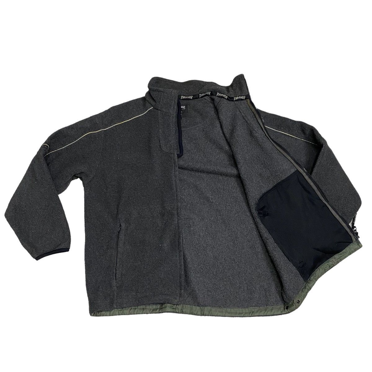 Thrasher × Vintage Thrasher Magazine vintage 90s fleece zipper Size US M / EU 48-50 / 2 - 6 Thumbnail