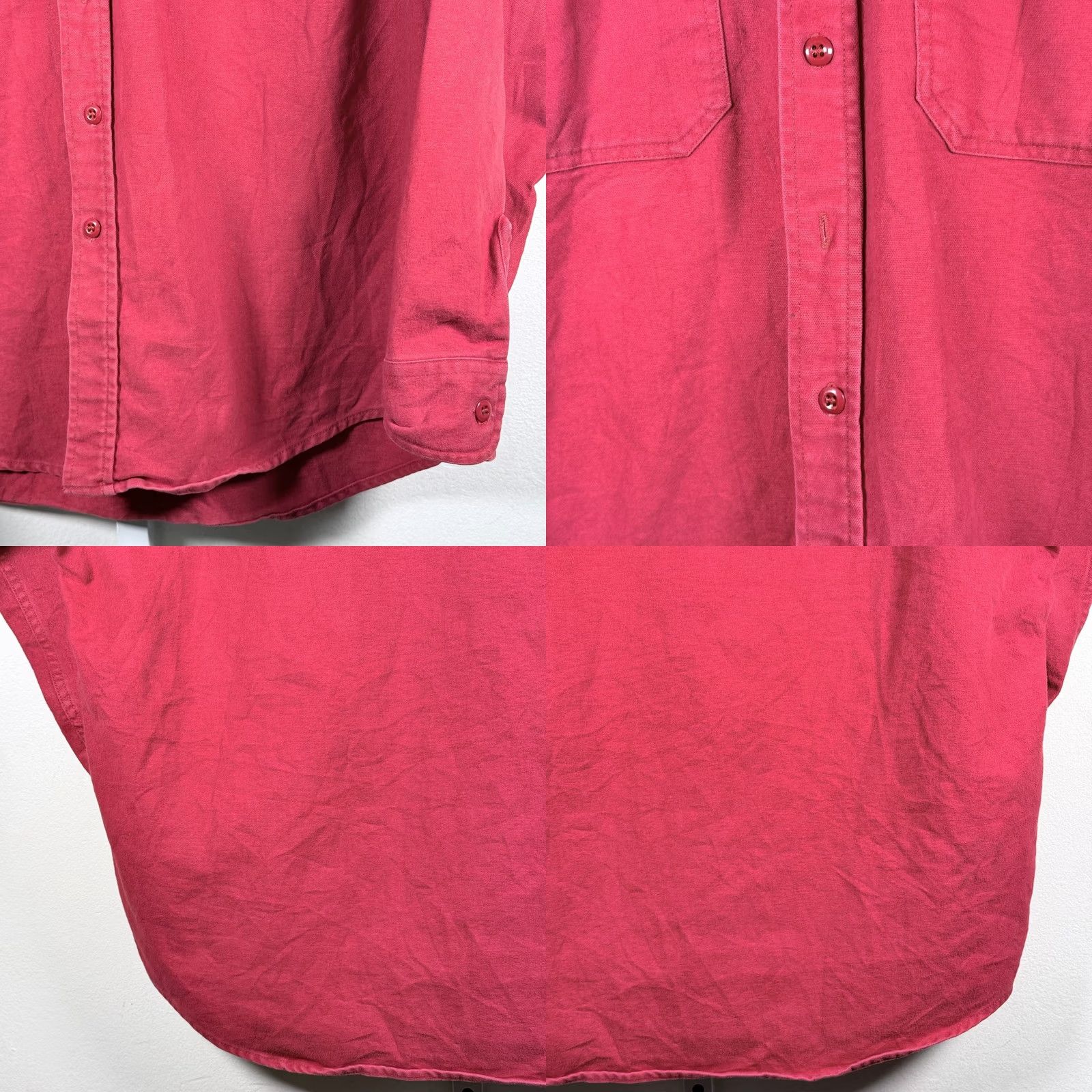 Vintage Vintage Woolrich Button-Up Shirt Red Long Sleeve Western Men's XL Size US XL / EU 56 / 4 - 8 Thumbnail