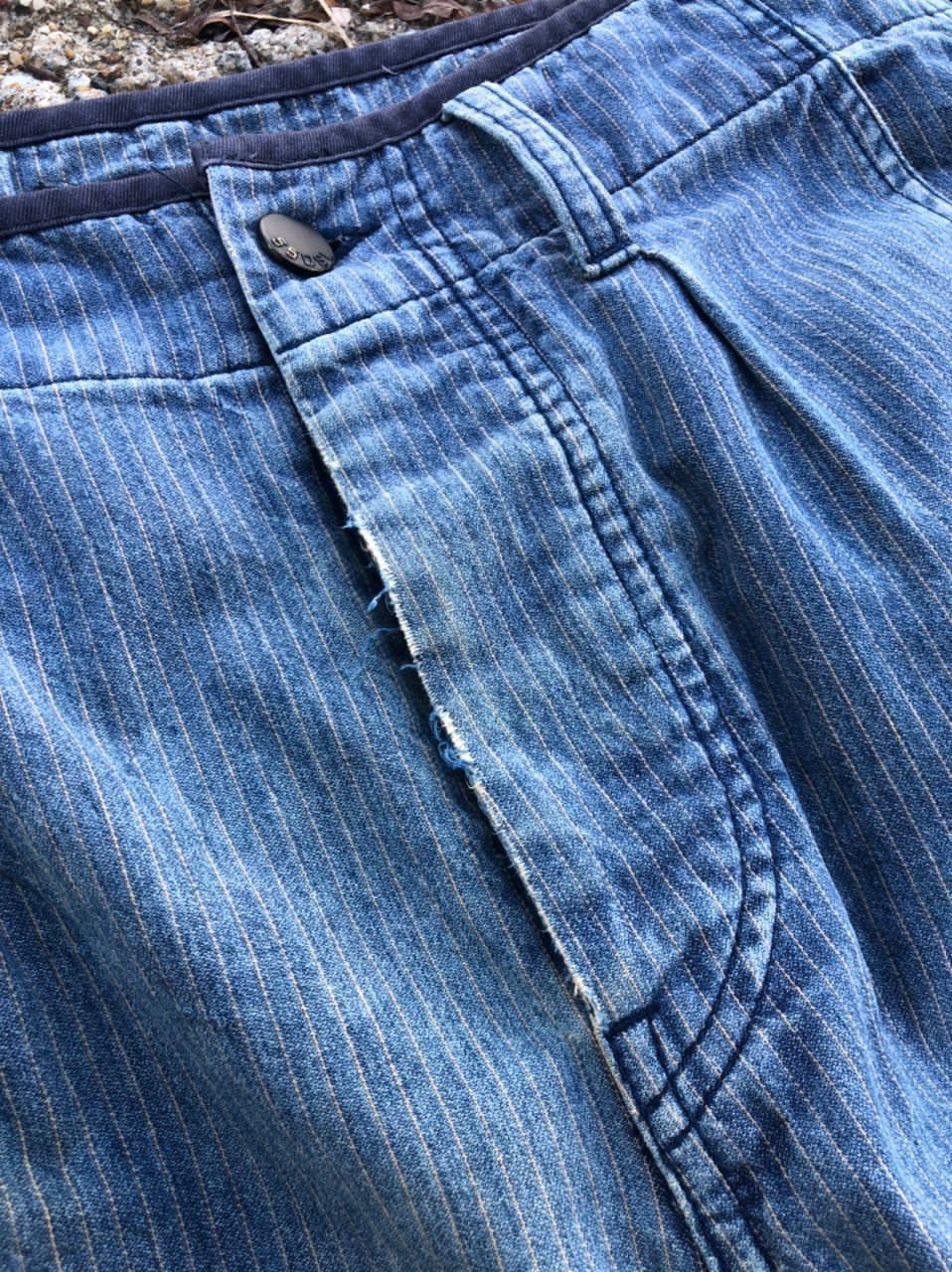 Diesel × Vintage Vintage Diesel Hickory Pants Distressed Size US 30 / EU 46 - 9 Thumbnail