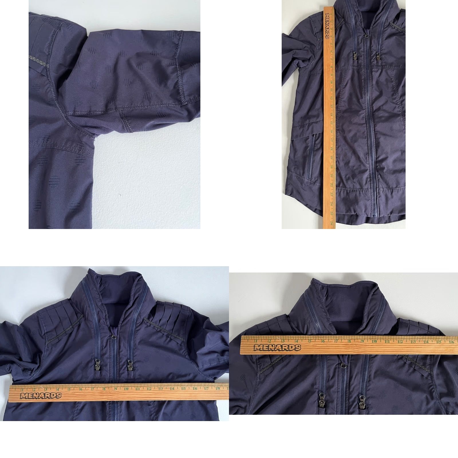 Lululemon Lululemon Women's Spring Forward Jacket Cadet Blue Stripe Dot Sz 6 Windbreaker Size M / US 6-8 / IT 42-44 - 11 Thumbnail