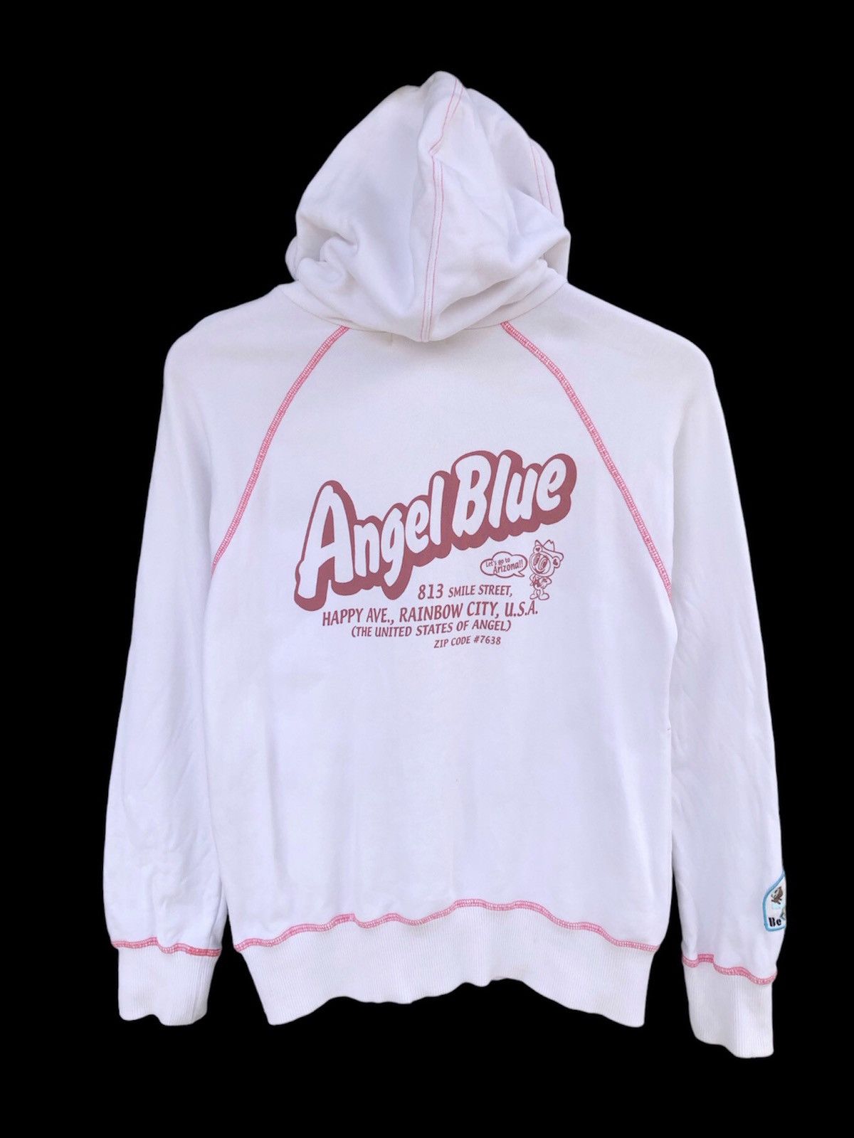 Angel Blue × Hysteric Glamour × Japanese Brand 2000s Angel Blue Distressed Hoodie Size US S / EU 44-46 / 1 - 2 Thumbnail