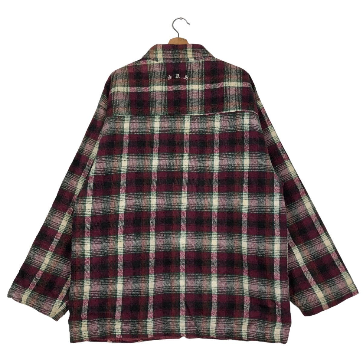 Japanese Brand 🔥Punk Design Tartan Checked Flannel Work Jacket Made in USA Size US L / EU 52-54 / 3 - 8 Thumbnail