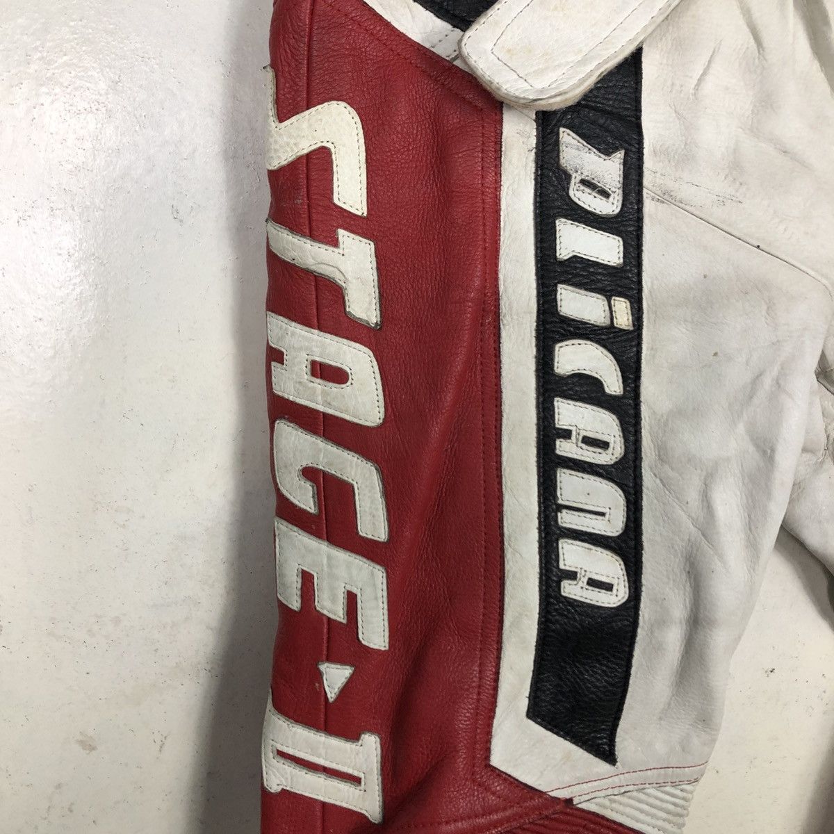 Japanese Brand 📌Vintage Leather Biker Pants Plicana Big Logo Size US 26 / EU 42 - 16 Thumbnail