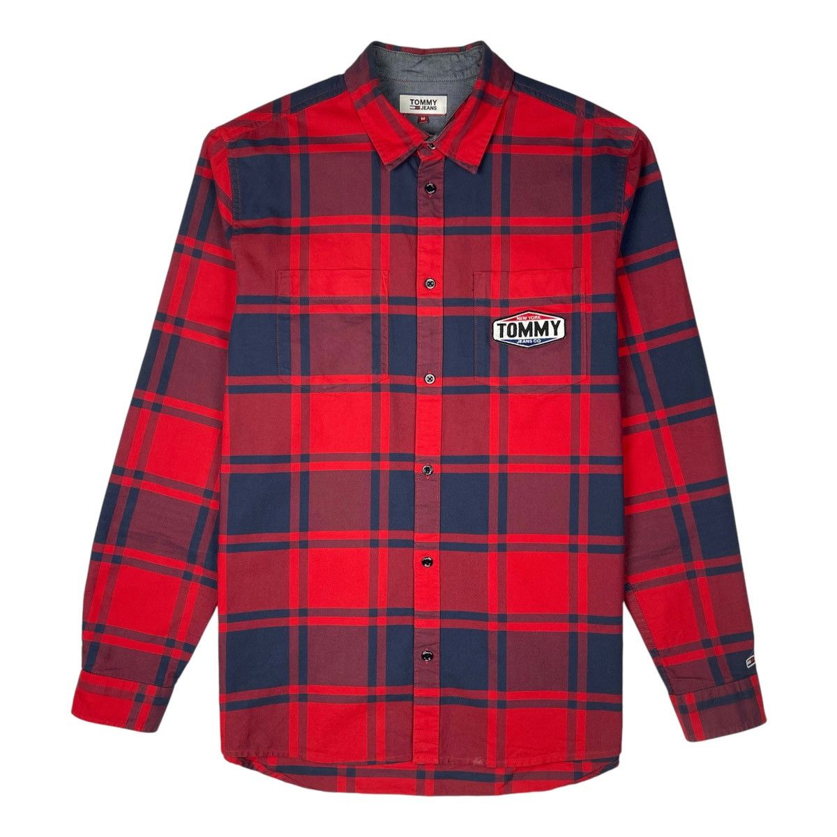 Tommy Jeans Tommy Jeans TMJ Badge Plaid Overshirt Size US M / EU 48-50 / 2 - 2 Thumbnail