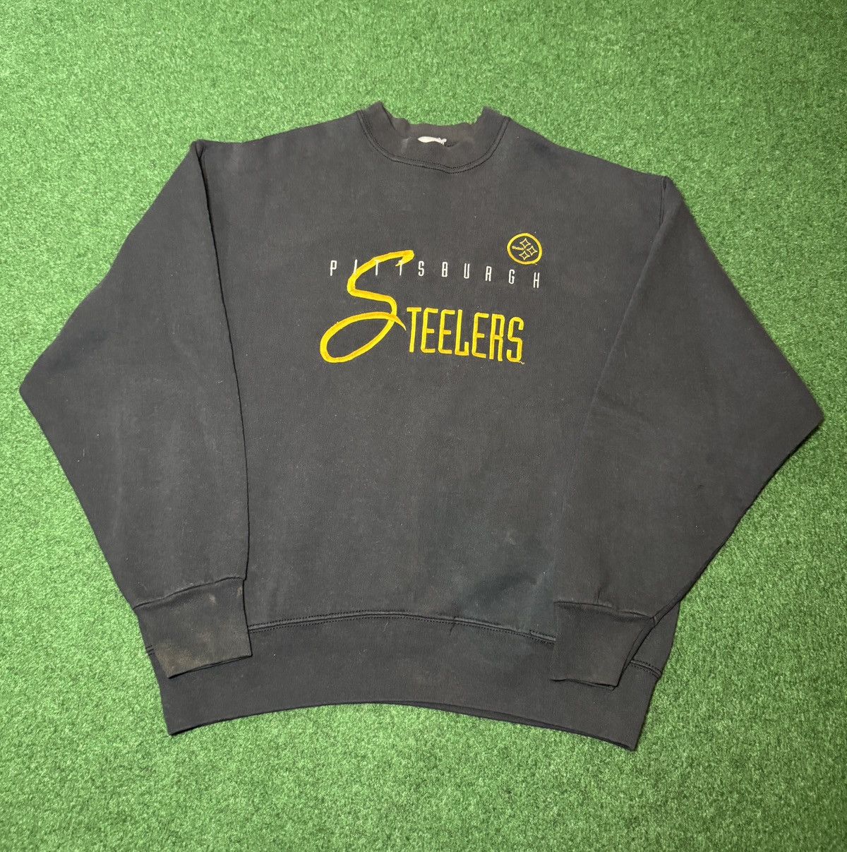 Starter Vintage 90s Pittsburgh Steelers Script Large Sweatshirt Size US L / EU 52-54 / 3 - 1 Thumbnail