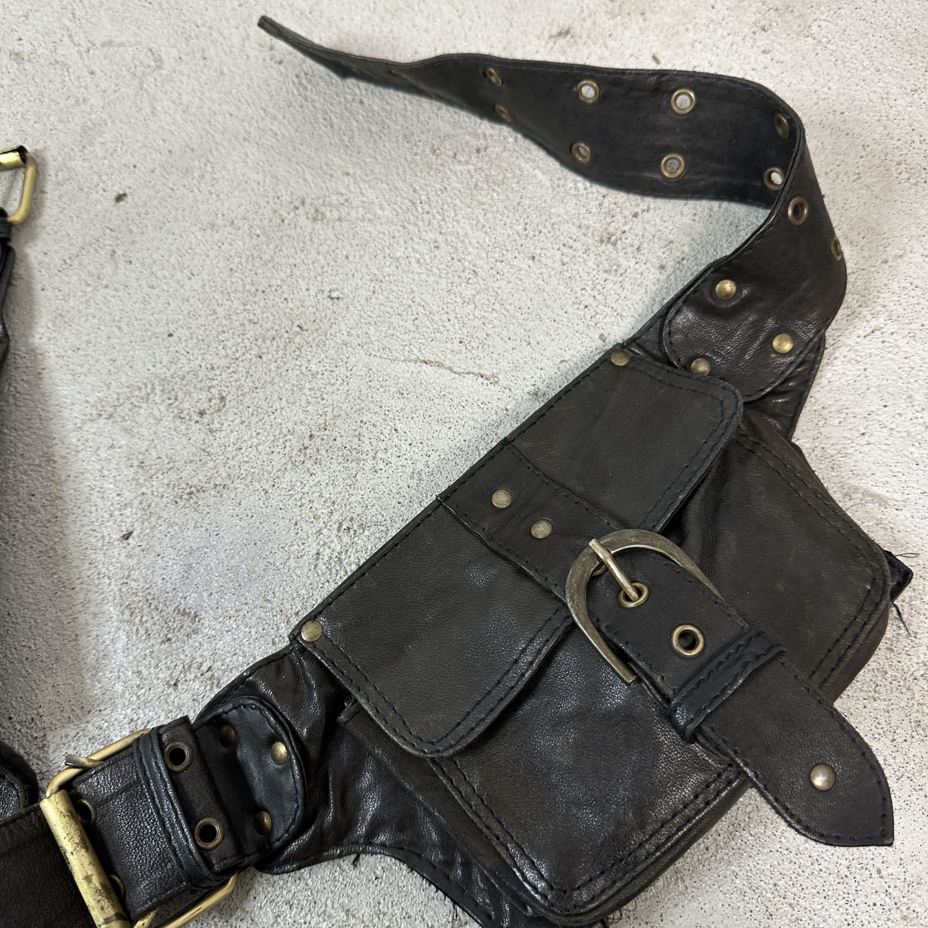 Vintage Leather Belt Size ONE SIZE - 2 Thumbnail