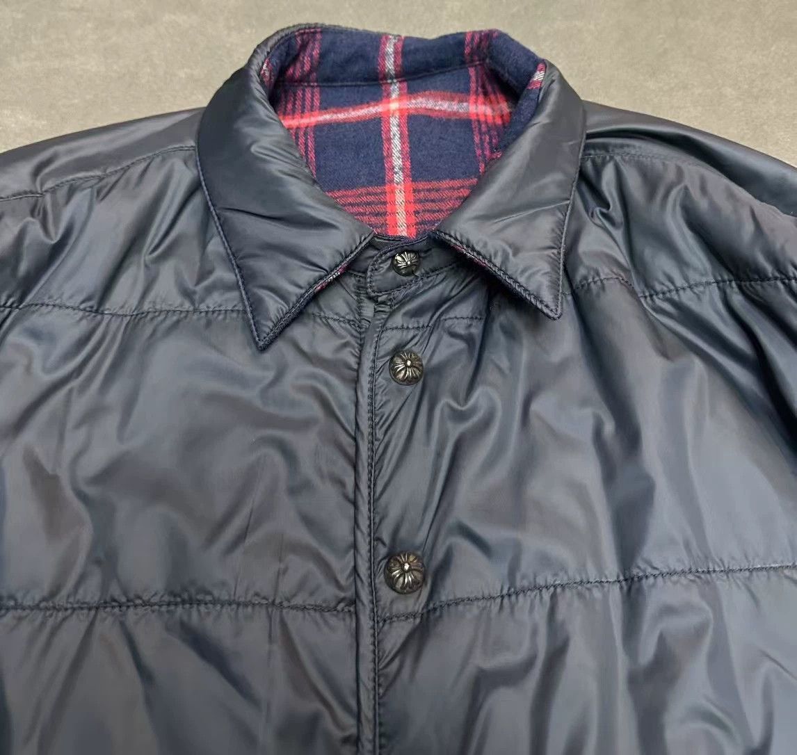 Chrome Hearts Chrome Hearts Double-Sided Blue Red Plaid/Black Nylon M Jkt Size US M / EU 48-50 / 2 - 6 Thumbnail