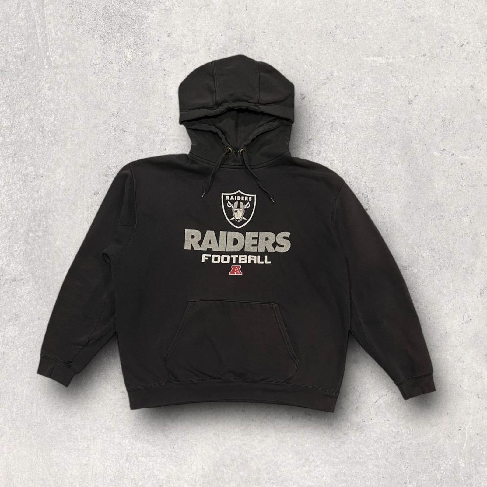 NFL NFL Las Vegas Raiders Football Big Logo Print Black Hoodie Size US L / EU 52-54 / 3 - 1 Thumbnail