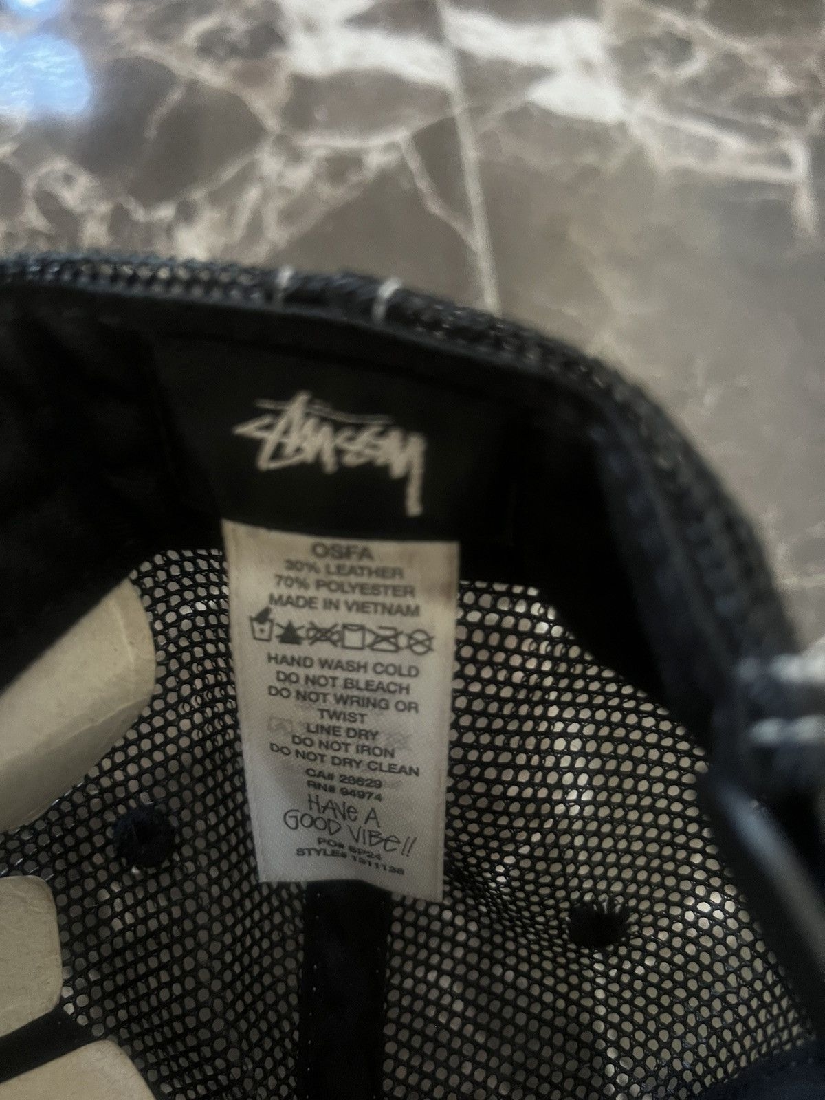 Stussy Stussy Low Pro Trucker Cut-Out Leather Snapback | Grailed