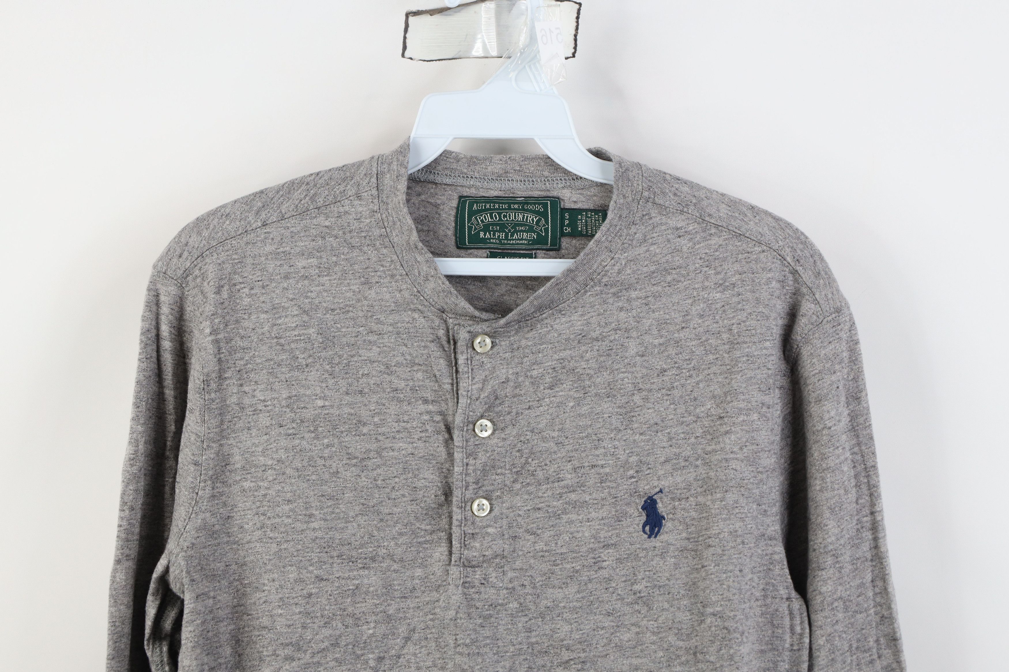Polo Ralph Lauren Vintage Polo Country Ralph Lauren Long Sleeve Henley T-Shirt Size US S / EU 44-46 / 1 - 2 Thumbnail