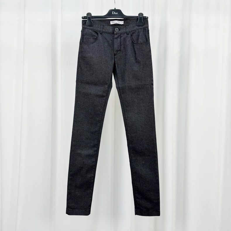Dior Dior Black and gray spiked denim trousers Size 42" / US 20 - 1 Thumbnail