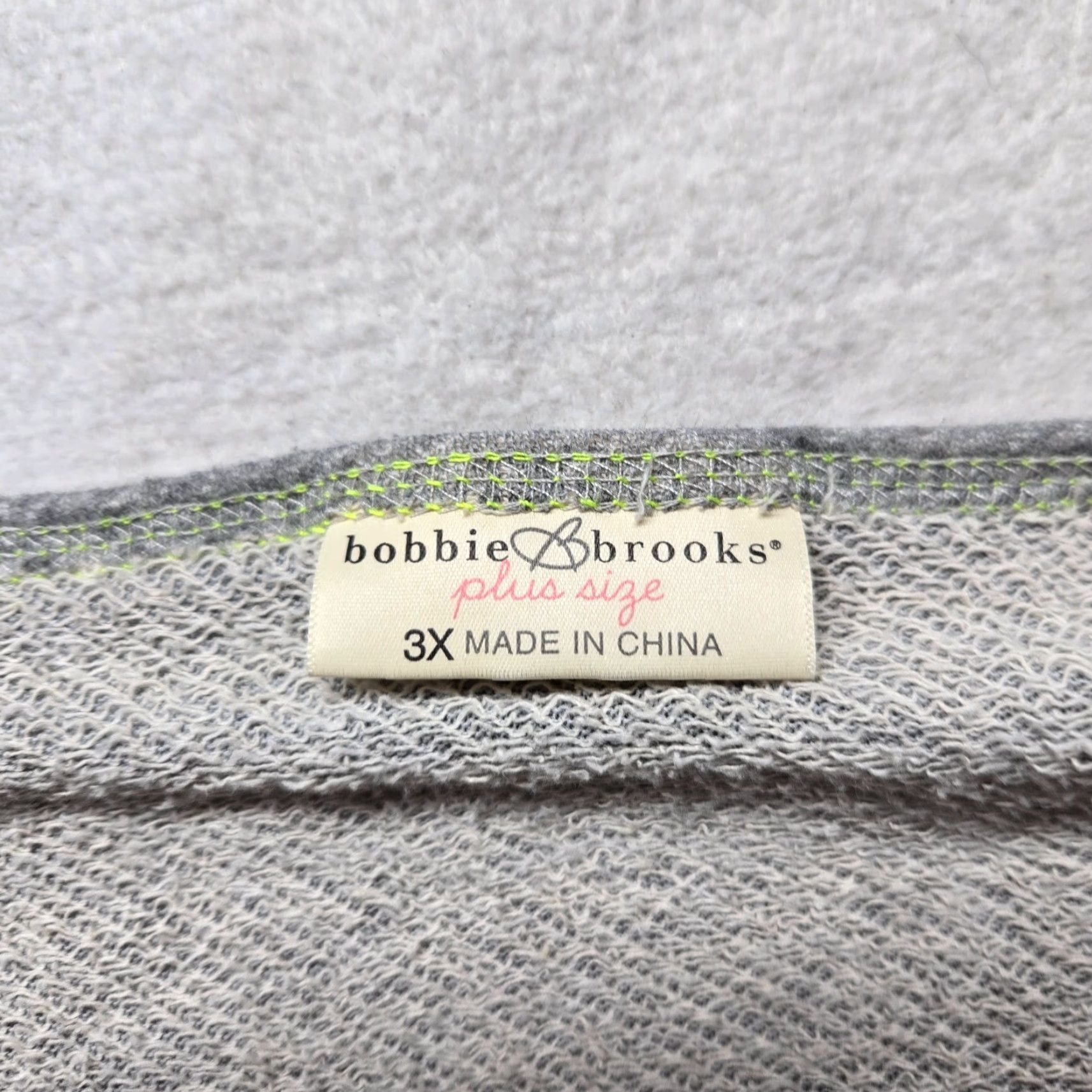 Vintage Bobby Brooks Sweater Pullover 3/4 Sleeve Adult Women 3X Gray Lightweight Cotton Blend Knit Round Neck Pullover Women Size XXL / US 16-18 / IT 52-54 - 3 Thumbnail