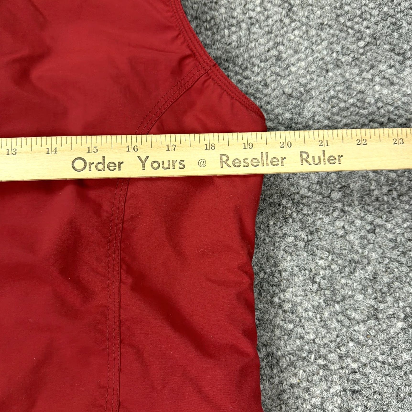 Vintage LL Bean Vest Womens Medium Red Fleece Lined Full Zip Nylon Outdoor Hiking Size M / US 6-8 / IT 42-44 - 7 Thumbnail