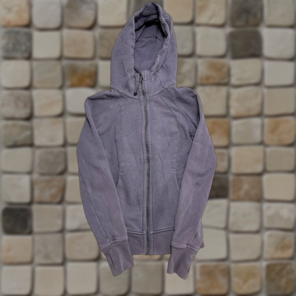 Lululemon Lululemon Scuba Hoodie Womens 2 Purple Classic Fit Full Zip Hoodie Raglan Sleeve Zip Pockets Gym & Training Womens Size XS / US 0-2 / IT 36-38 - 1 Thumbnail