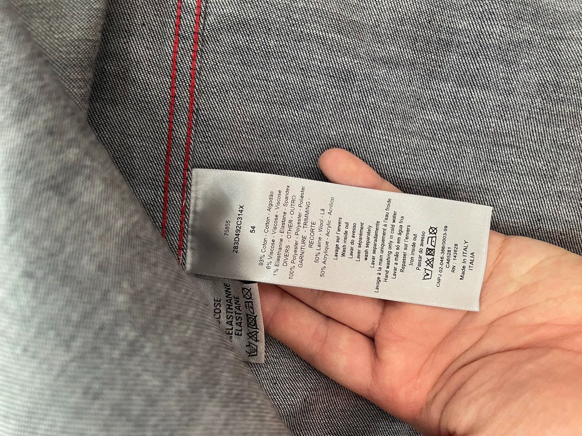 Dior Dior Flocked All-Over Logo New Jacket 54 Size US L / EU 52-54 / 3 - 7 Thumbnail