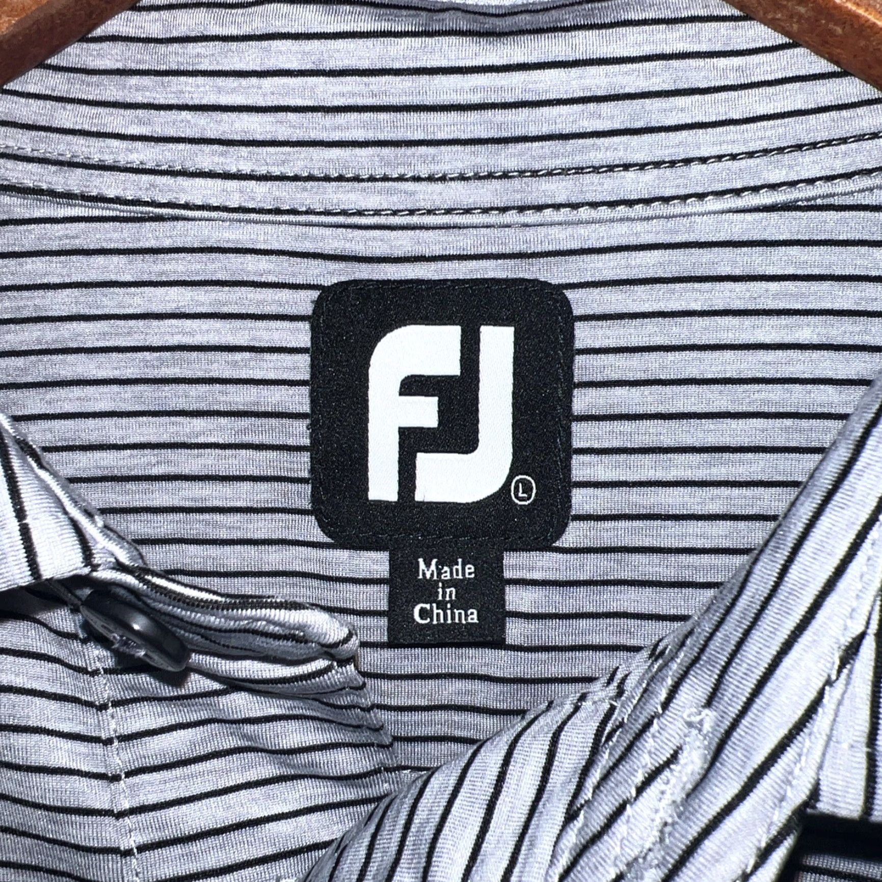 Footjoy FootJoy Polo Shirt Striped Gray Mens Size L Size US L / EU 52-54 / 3 - 3 Thumbnail