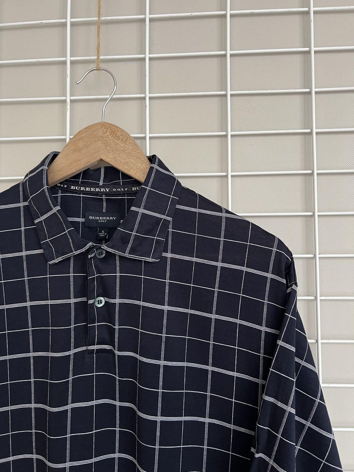 Burberry Burberry Golf Nova Checked Polo Shirt Size L Short Sleeve Size US L / EU 52-54 / 3 - 6 Thumbnail