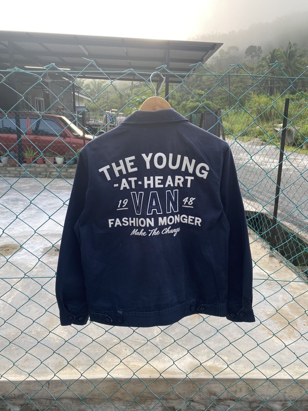 Vintage Vintage VAN JAC spellout worker jacket Size US M / EU 48-50 / 2 - 2 Thumbnail