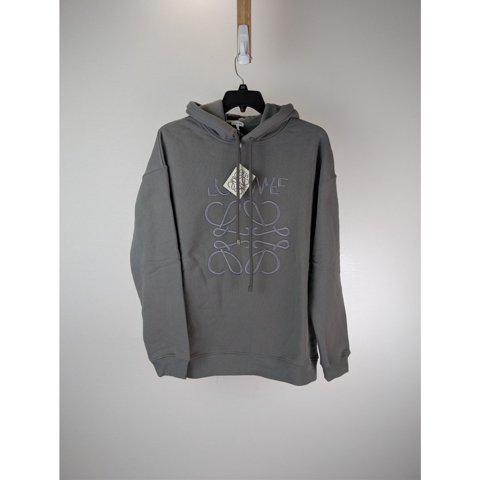 Loewe o1rshd1 Flepa Relaxed Fit Hoodie in Slate Grey Size US XL / EU 56 / 4 - 1 Thumbnail