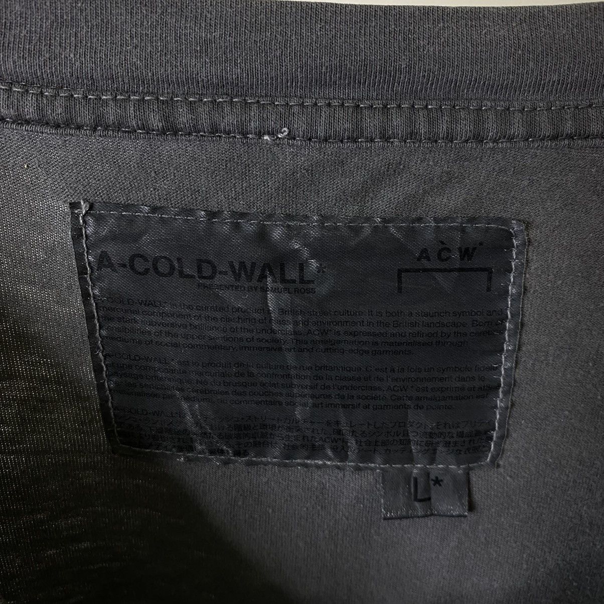 A-COLD-WALL* ACW Graphic Grey Tee Size US XL / EU 56 / 4 - 3 Thumbnail