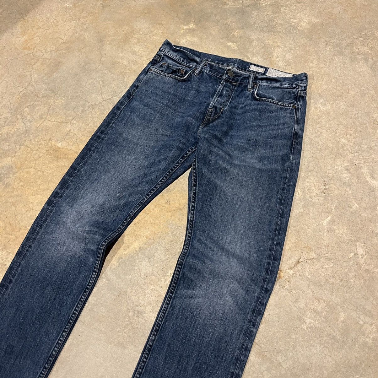 Allsaints × Japanese Brand AllSaints Iggy Faded Slim Indigo Jeans Essential Size US 32 / EU 48 - 3 Thumbnail