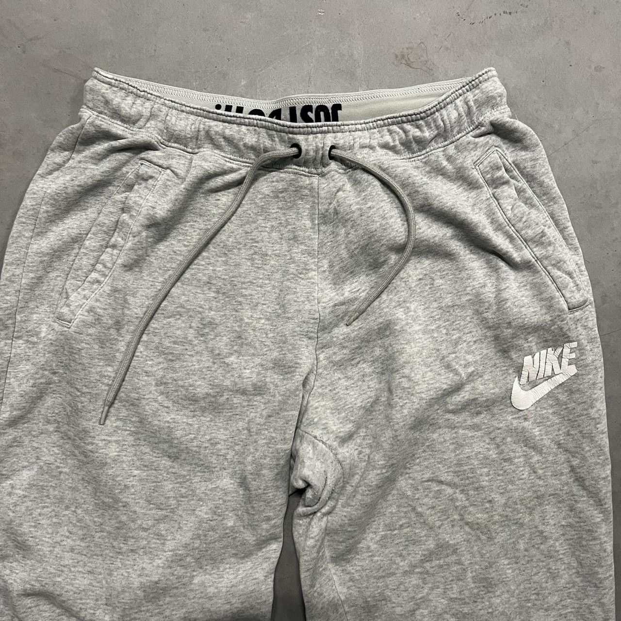 Nike Crazy Vintage Y2K Nike Grey Sweatpants Loungewear Swoosh Size US 32 / EU 48 - 2 Thumbnail