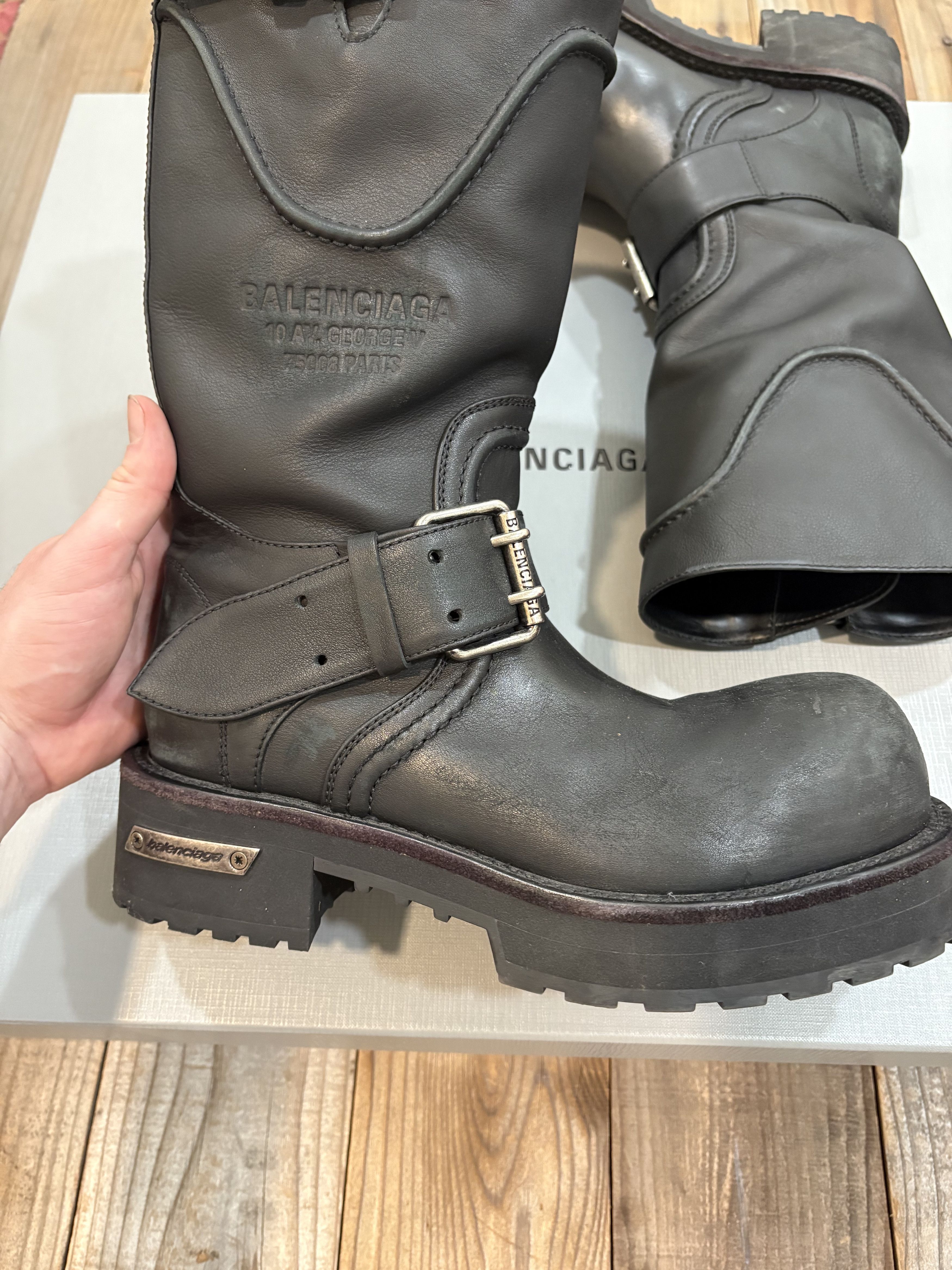 Balenciaga Black Leather Venom Boots with box Size US 7 / EU 40 - 2 Thumbnail