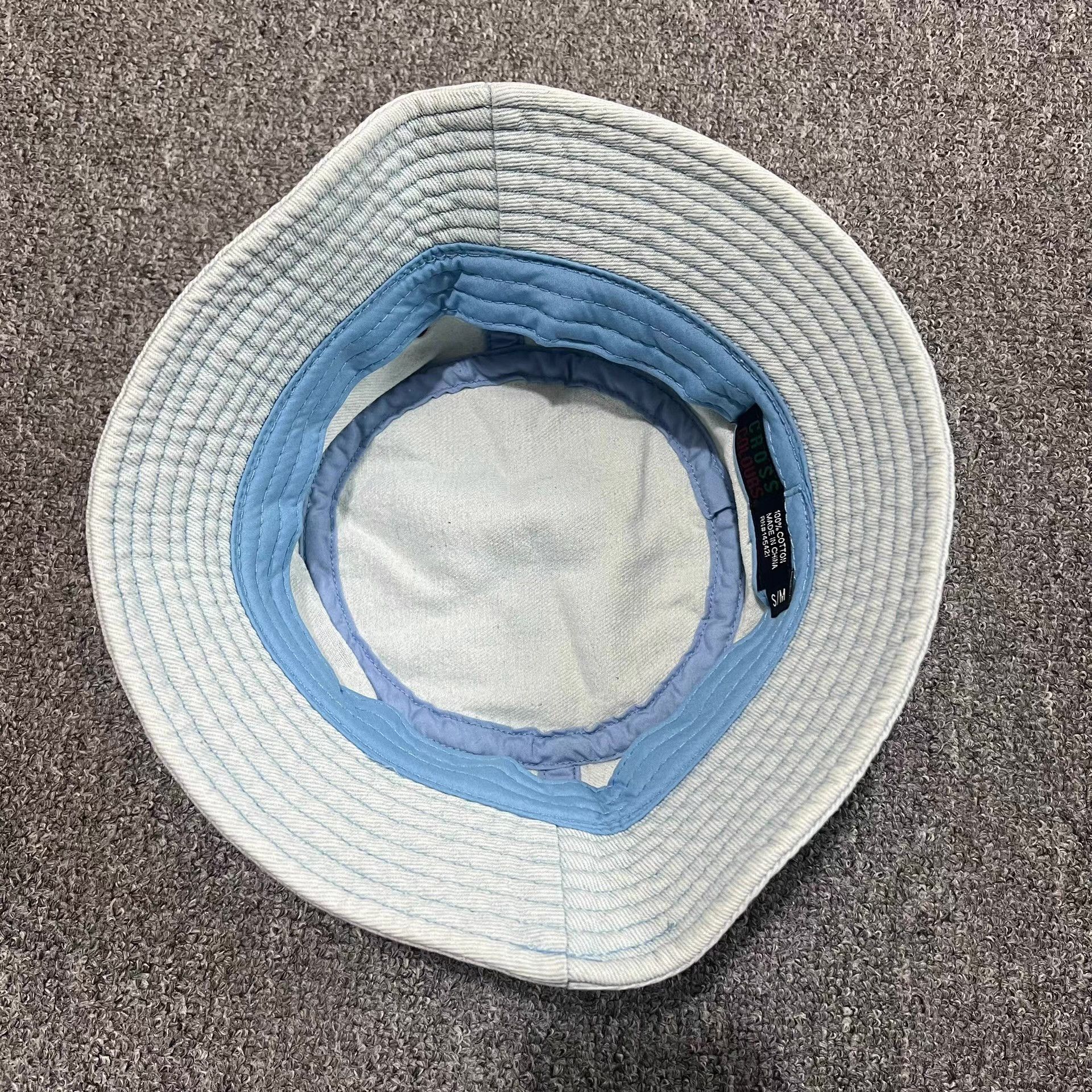Cross Colours Cross Colours Washed Vintage Denim Bucket Hat Q7 Size ONE SIZE - 6 Thumbnail