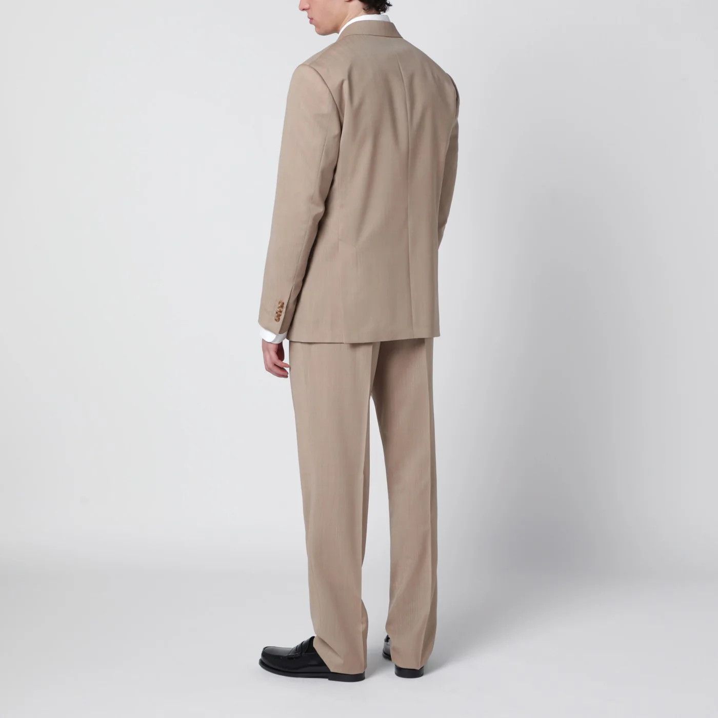 Lardini o1d2blof0526 Single-breasted Linen Suits in Beige Size US L / EU 52-54 / 3 - 3 Thumbnail