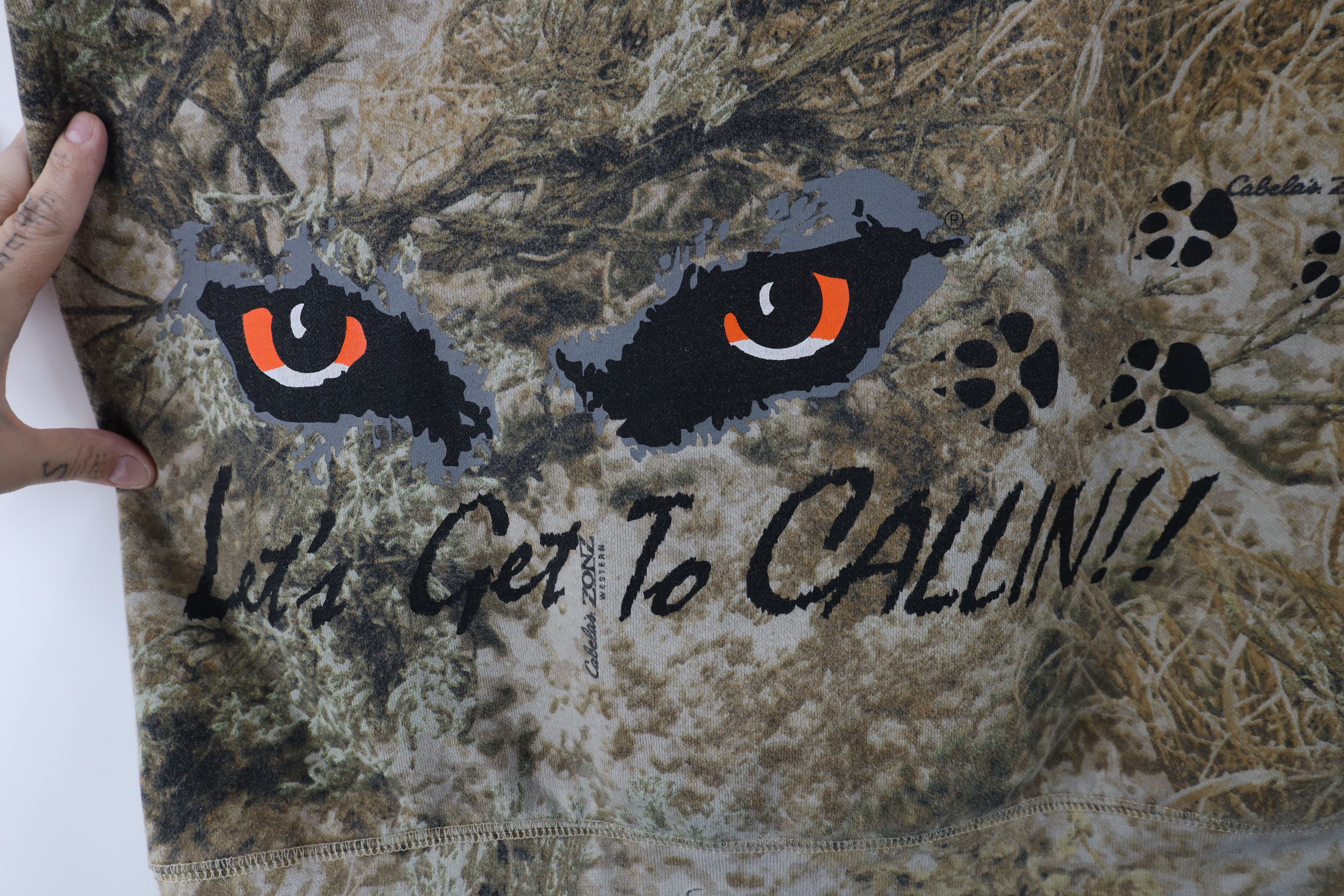 Cabelas × Vintage Vintage Cabelas Predator Quest Camouflage Hoodie Sweatshirt Size US M / EU 48-50 / 2 - 11 Thumbnail