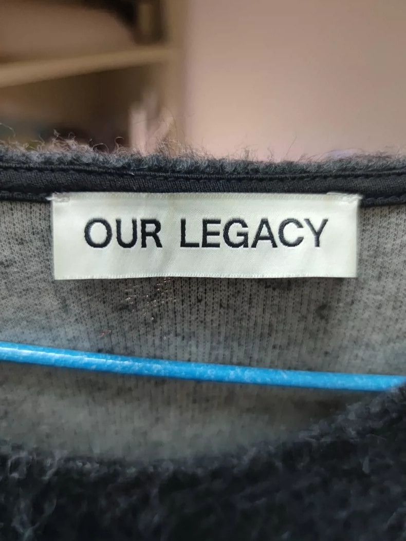 Our Legacy our legacy Black and gray horse sea wool knitted sweater ca Size US M / EU 48-50 / 2 - 3 Thumbnail