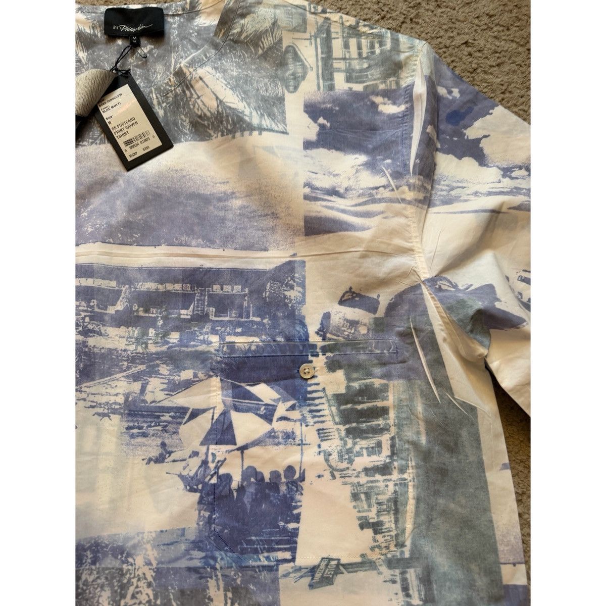 3.1 Phillip Lim 3.1 PHILLIP LIM BOXY POSTCARD PRINT WOVEN TOP Size US M / EU 48-50 / 2 - 14 Thumbnail