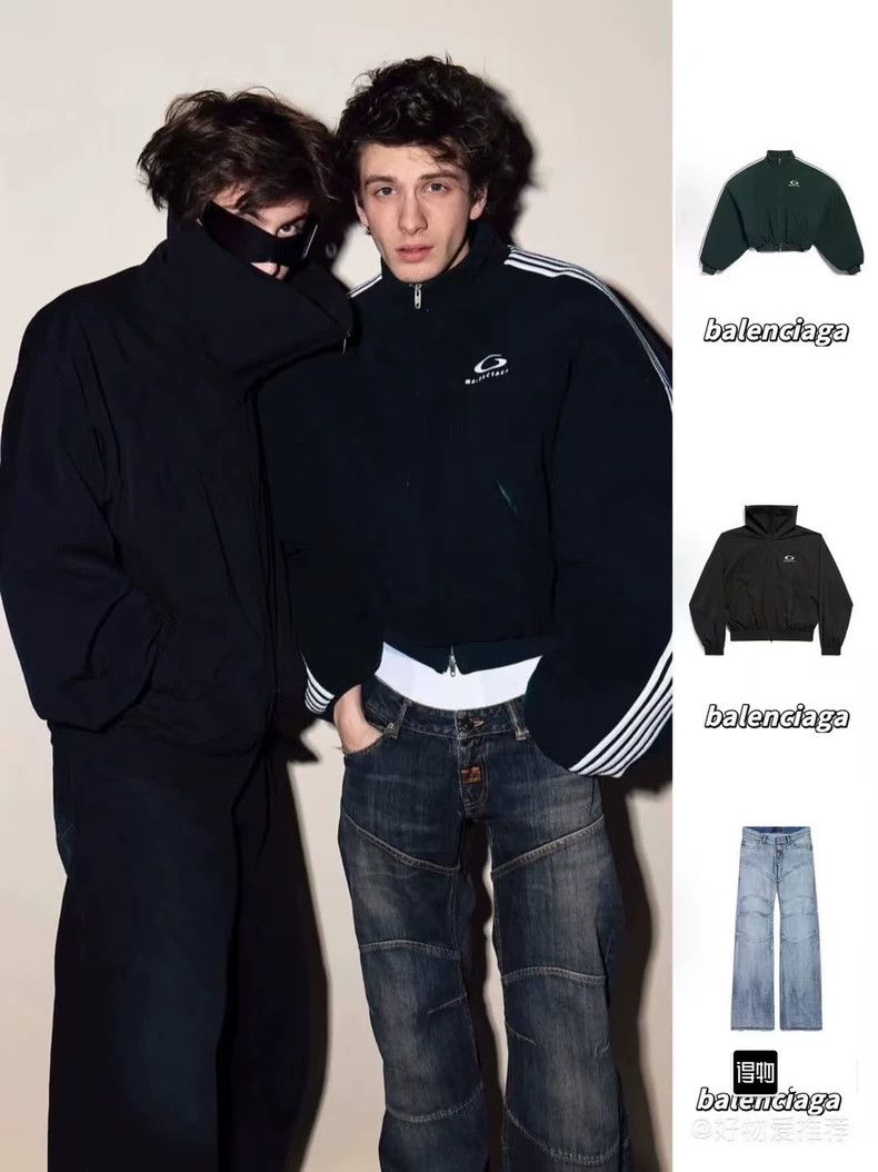 Balenciaga Balenciaga size 38 High-necked short sports coat embroider Size US XS / EU 42 / 0 - 7 Thumbnail