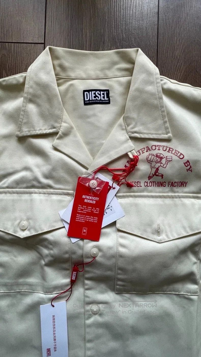 Vintage Diesel Spring Summer Cargo Print Short Sleeve Shirt. Size US L / EU 52-54 / 3 - 3 Thumbnail