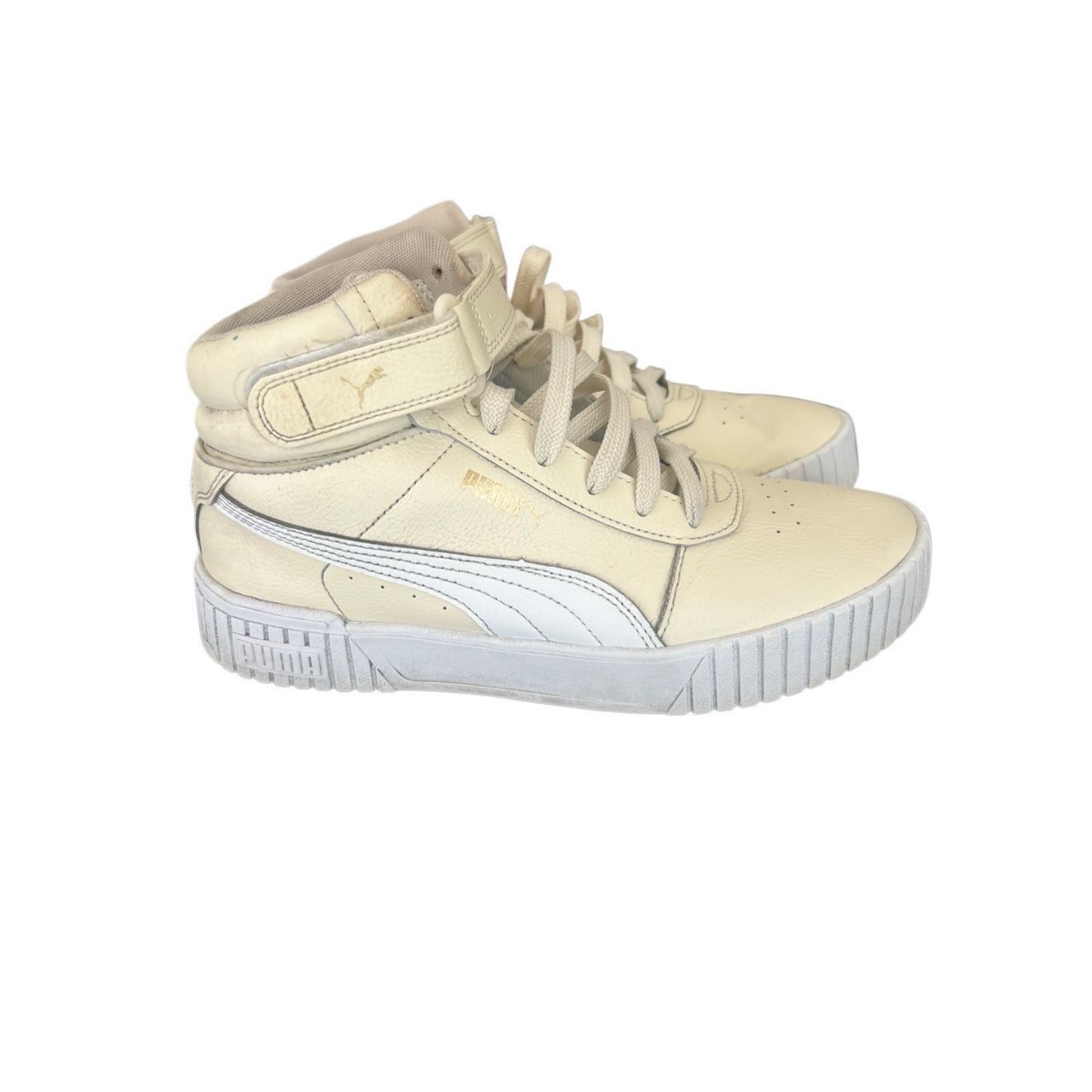 Puma PUMA High Top Sample Sneakers Saddle Soft Nappa Leather Size Size US 8.5 / IT 38.5 - 2 Thumbnail
