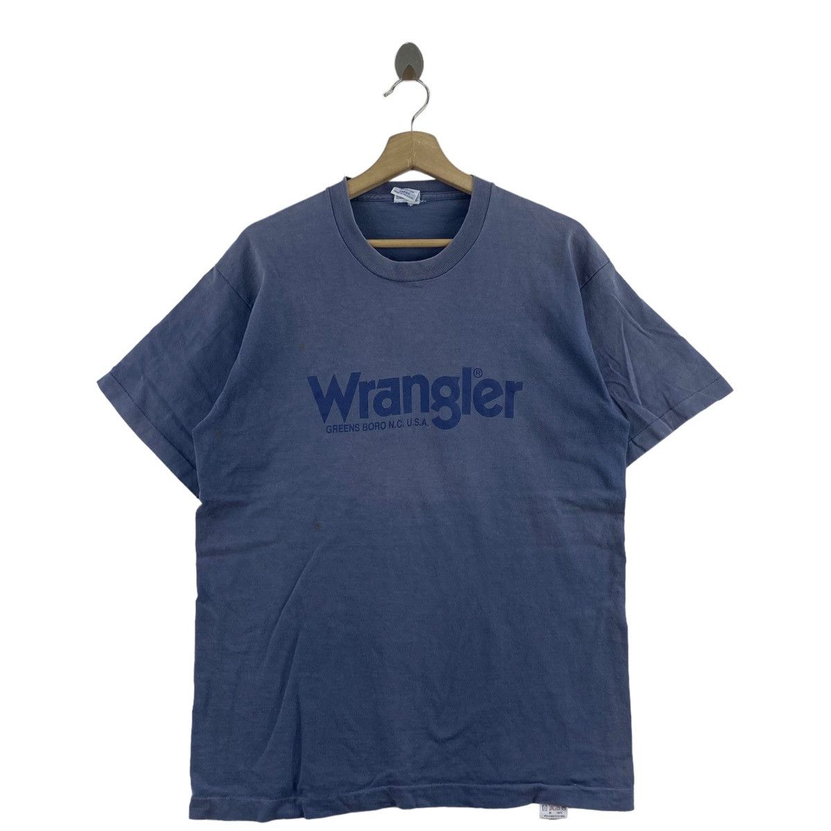 Vintage × Wrangler Vintage 90s WRANGLER USA Brand Print Purple Bell Short Size US L / EU 52-54 / 3 - 1 Thumbnail