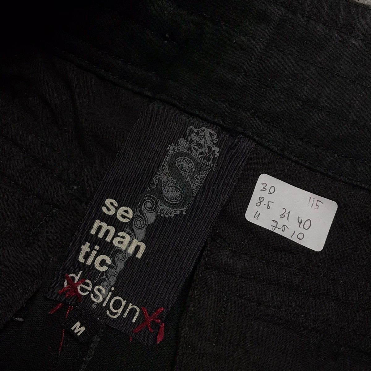 Japanese Brand 🔥SEMANTICDESIGN CARGO ZIPPER DESIGN BLACK FADED DENIM PANTS Size US 30 / EU 46 - 22 Thumbnail