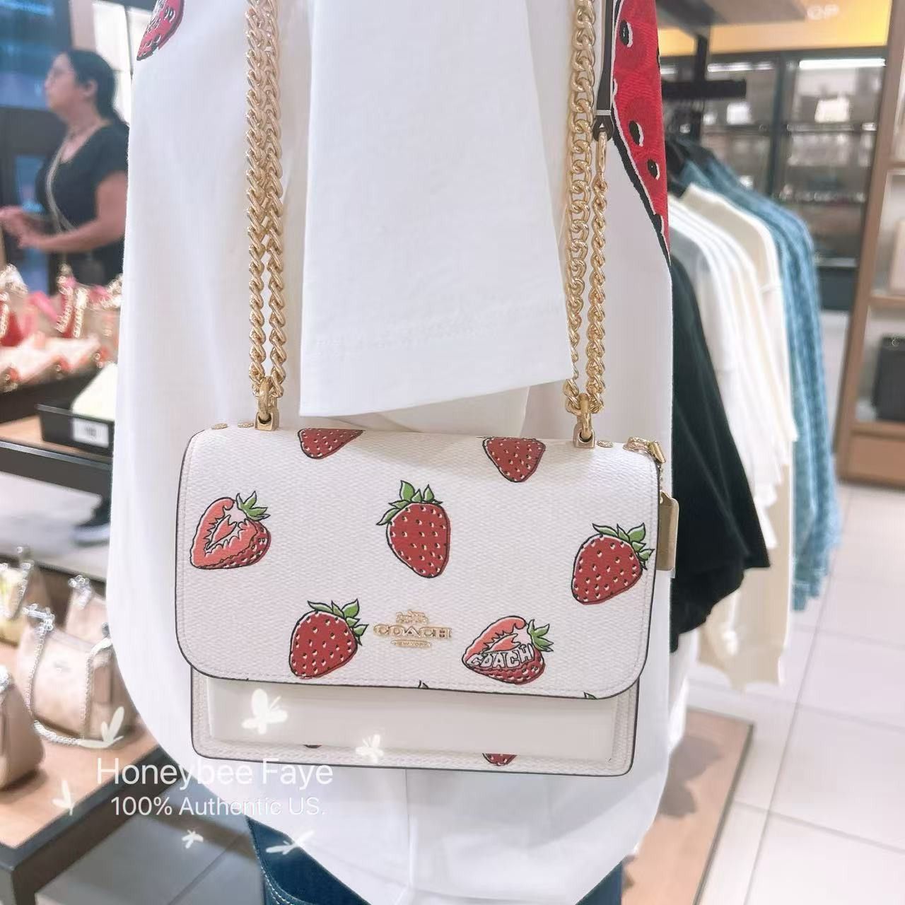 Coach Mini Klare Crossbody Bag With Strawberry Print CAP94 Size ONE SIZE - 7 Thumbnail