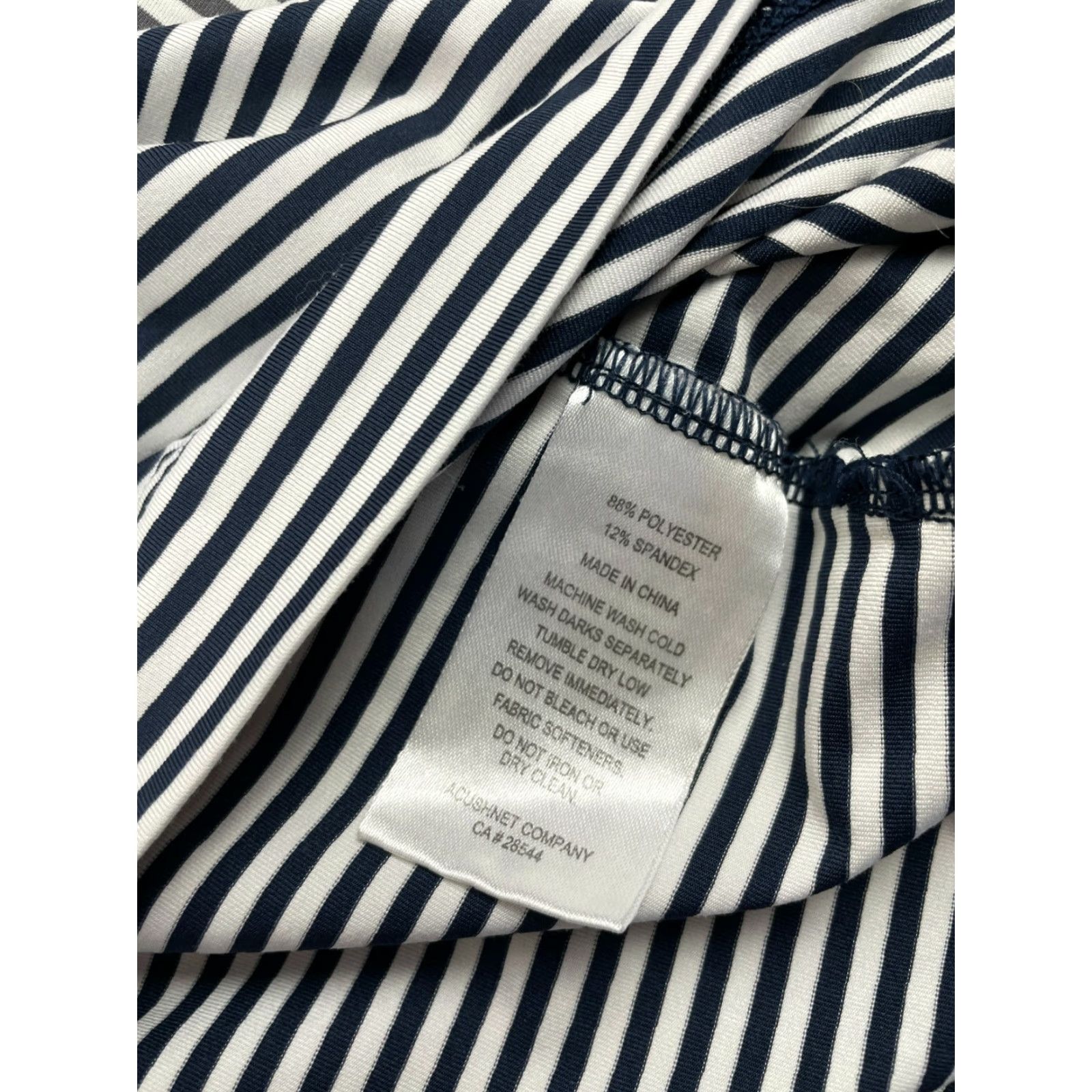Footjoy FootJoy Polo Shirt Men's Large Blue Gray Short Sleeve Ombre Look Stripe Pattern Polo Size US L / EU 52-54 / 3 - 8 Thumbnail